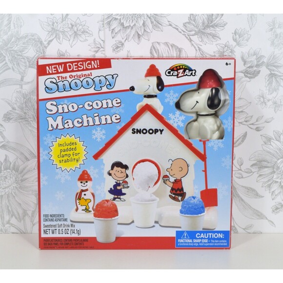 The Original Snoopy Sno-Cone Machine Snow Cone Maker Peanuts Cra-Z-Art New - Picture 1 of 8